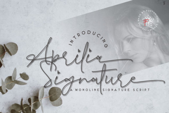 Aprilia Signature: A Modern Script Font for Campaign Design