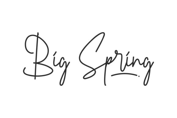 Big Spring Font for Creative Projects