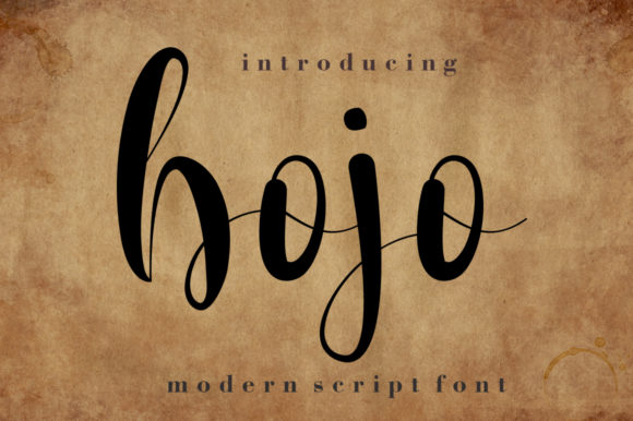 Bojo Font: A Script Typeface for Strong Brand Identity