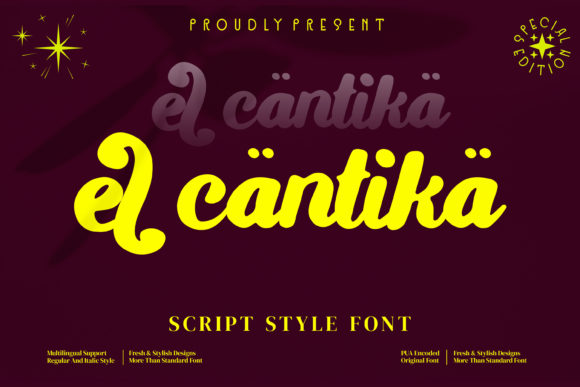 El Cantika: A Handwritten Font for Creative Projects