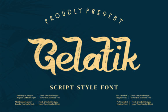 Gelatik: A Handwritten Typeface for Modern Branding