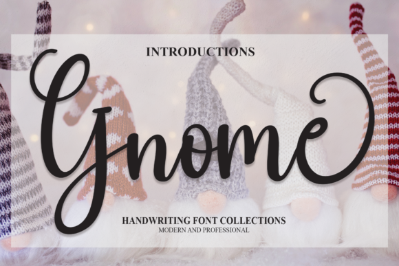 Gnome: A Handwritten Font for Editorial Elegance