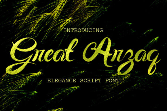 Great Arzaq: A Premium Handwritten Typeface for Strong Brand Campaigns