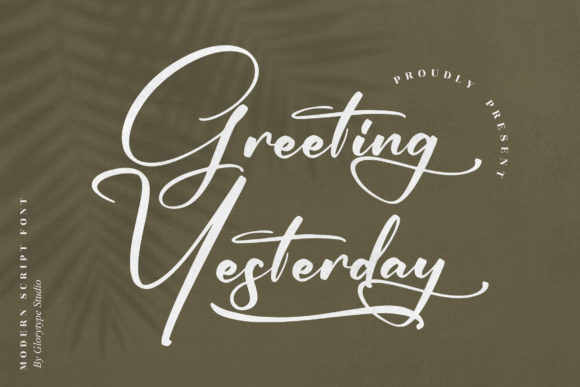 Greeting Yesterday: A Script Font That Elevates Your Web Design
