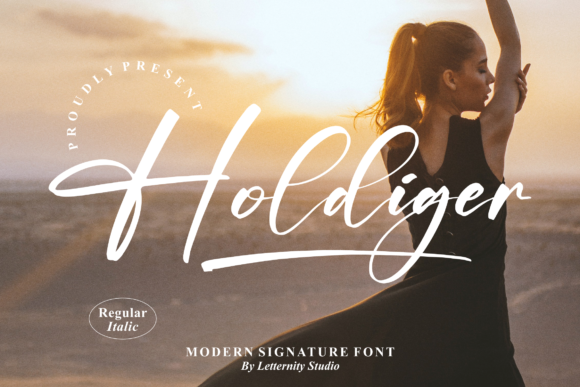 Holdiger: A Versatile Script Font for Editorial Design