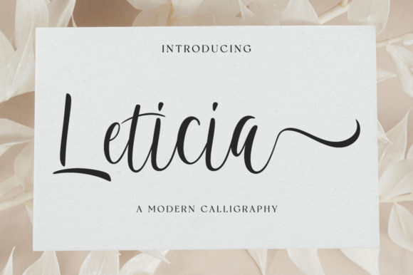 Leticia: A Script Font for Elegant Web Design