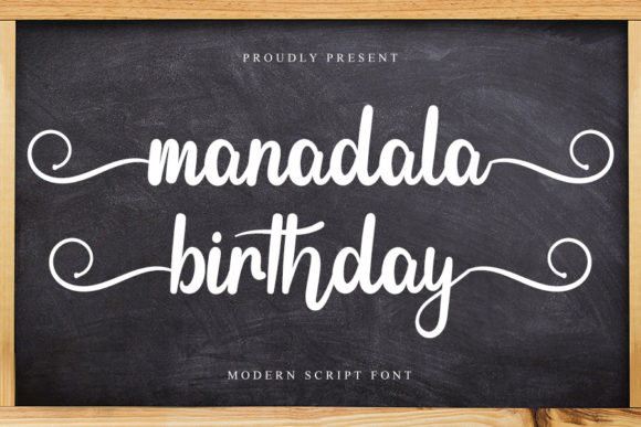Manadala Birthday: A Handwritten Typeface for Crafters and Creators