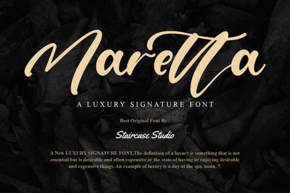 Maretta: A Script Font for Real-World Design