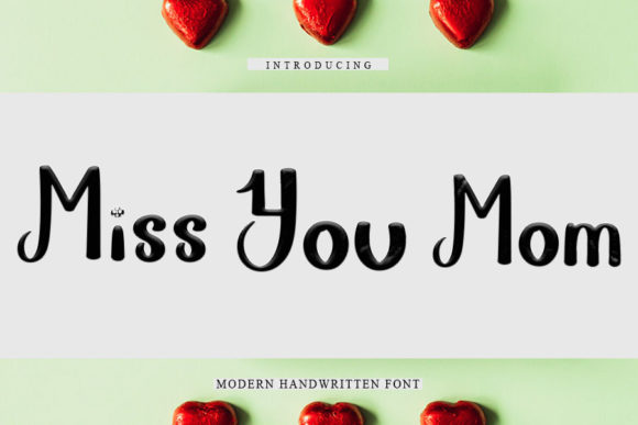 Miss You Mom Font: Elegant Script for Web Design