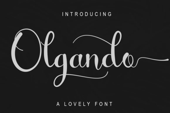 Olgando: A Script Font for Elegant Design