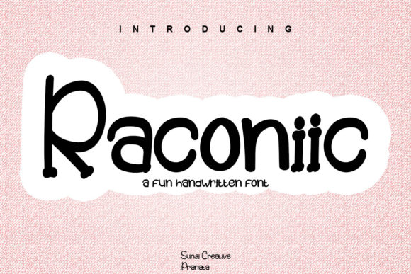 Raconiic: A Stylish Script Font