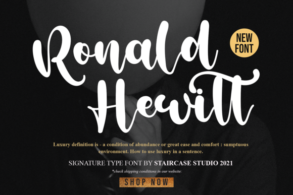 Ronald Hewitt: A Handwritten Font for Personalized Design