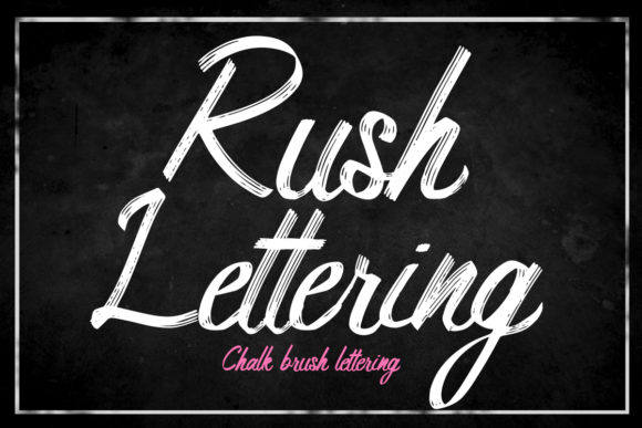 Rush Lettering: A Handwritten Font for Web Design