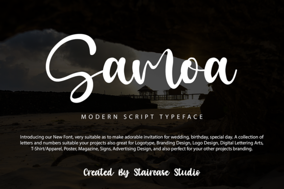 Samoa Font: Modern Script for Editorial Design