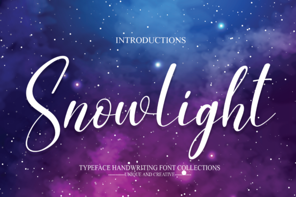 Snowlight: A Script Font for Creative Campaigns