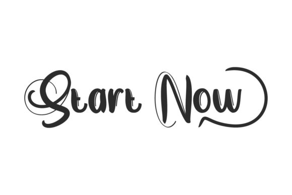 Start Now: A Handwritten Font That Brings Your Creations to Life