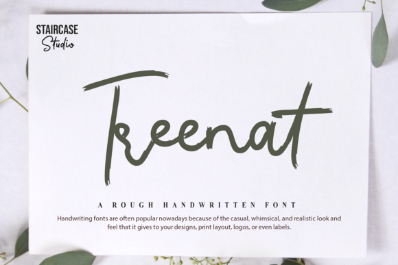 Treenat Font Review: A Handwritten Typeface for Creative Branding