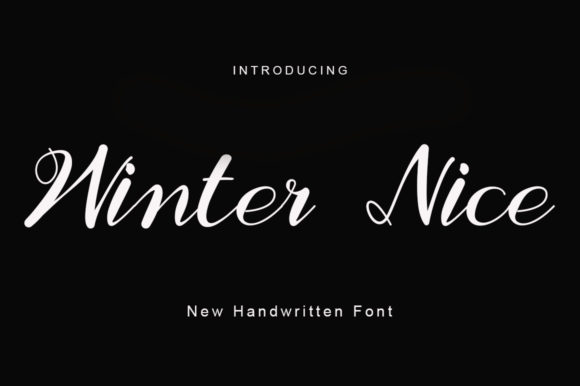 Winter Nice: A Handwritten Font for Editorial Elegance